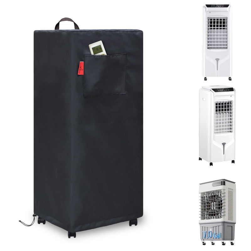 Indoor Swamp Cooler Cover,Evaporative Air Cooler Portable Air Conditioners Cover Fits MEPTY, PNTCK, Feculs, Uthfy, FLOWBREEZE, COOLECH, AEROZY, VAGKRI (14" × 14" × 32") 14" × 14" × 32"