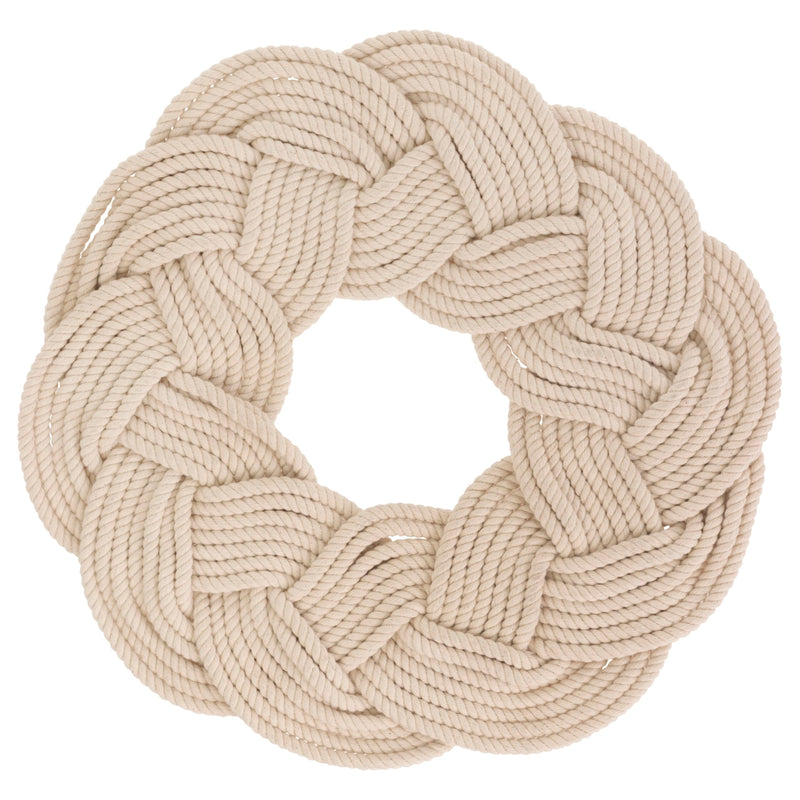 Boston International Sailors Knot Rope Trivet. Large 12" Large 12"