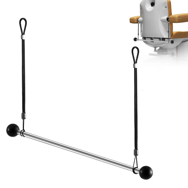 Bed Roll Paper Disposable Sheet Dispenser Hanger Holder Exam Table Paper Hangs Metal Design for Treatment Beds with Removable Armrests, Accommodates 24" Disposable Sheet Rolls