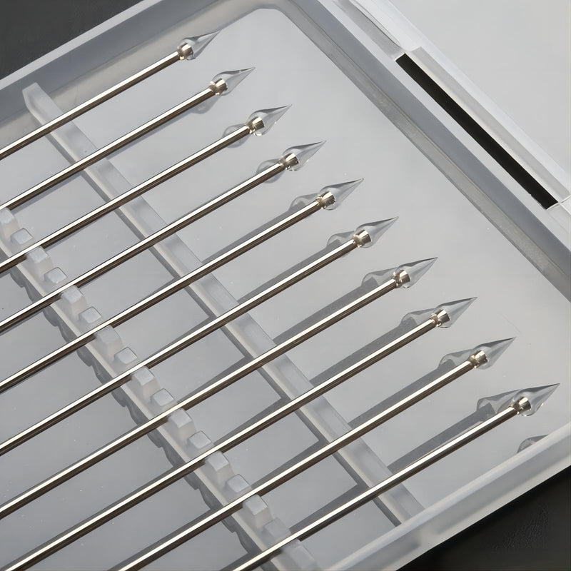 ESD Safe Anti-Static Gel Swabs for AI Chips & GPU (Stainless Steel Handle) – Non-Abrasive for NVIDIA/SpaceX/PCB/Circuit Boards – Lab-Grade No Residue Precision Electronics Maintenance High Viscosity-Transparent