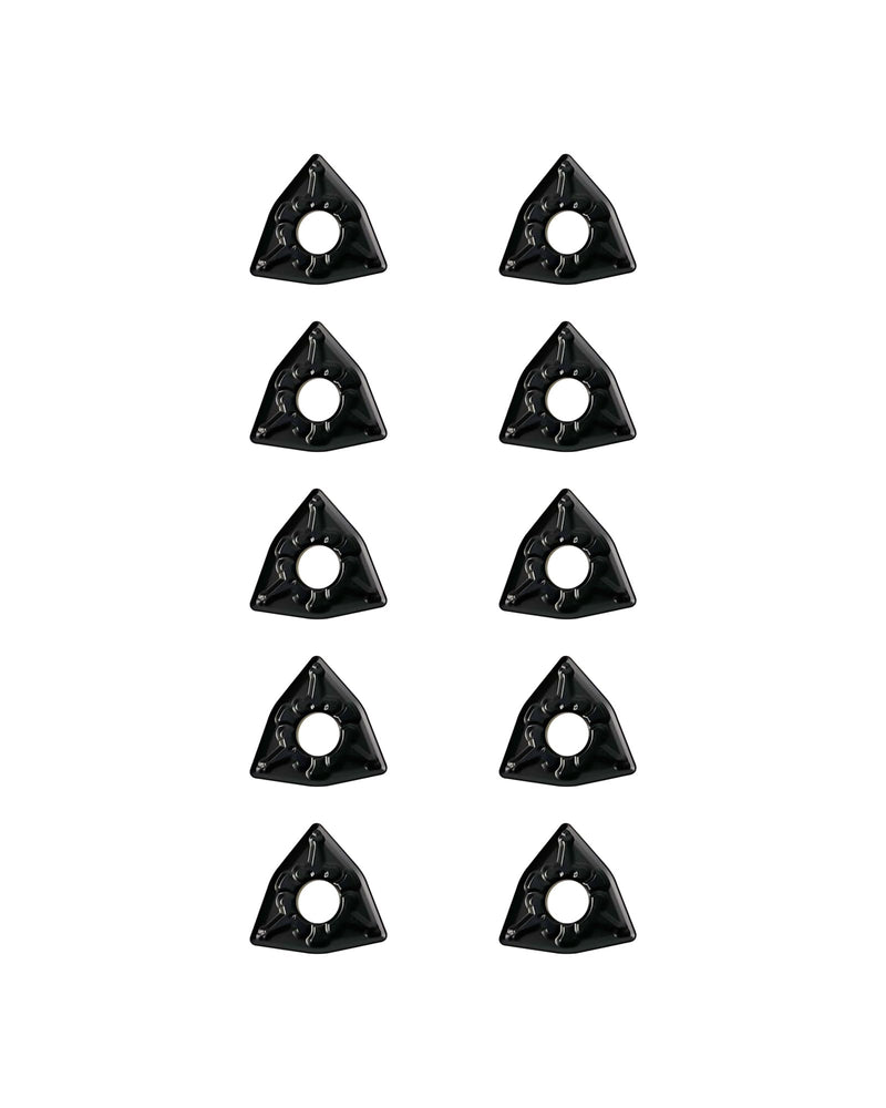 Carbide Turning Inserts WNMG432 WNMG080408, CVD Coated Turning Inserts Cutting Tools for Steel, Negative Chip-Breaker CNC Inserts for Lathe Turning Tool Holder, 10Pcs WNMG432 WNMG080408 10pcs