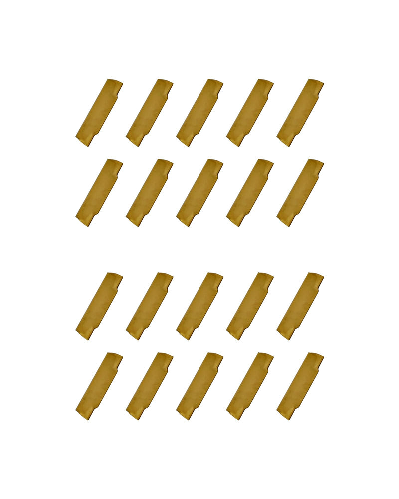 20Pcs MGMN150-G (1.5mm) Grooving Cut-Off Carbide Inserts, CNC Grooving Turning Inserts Cutters for MGEHR/MGIVR, Cut-Off Lathe Grooving Tool Holder with CVD Yellow Coating