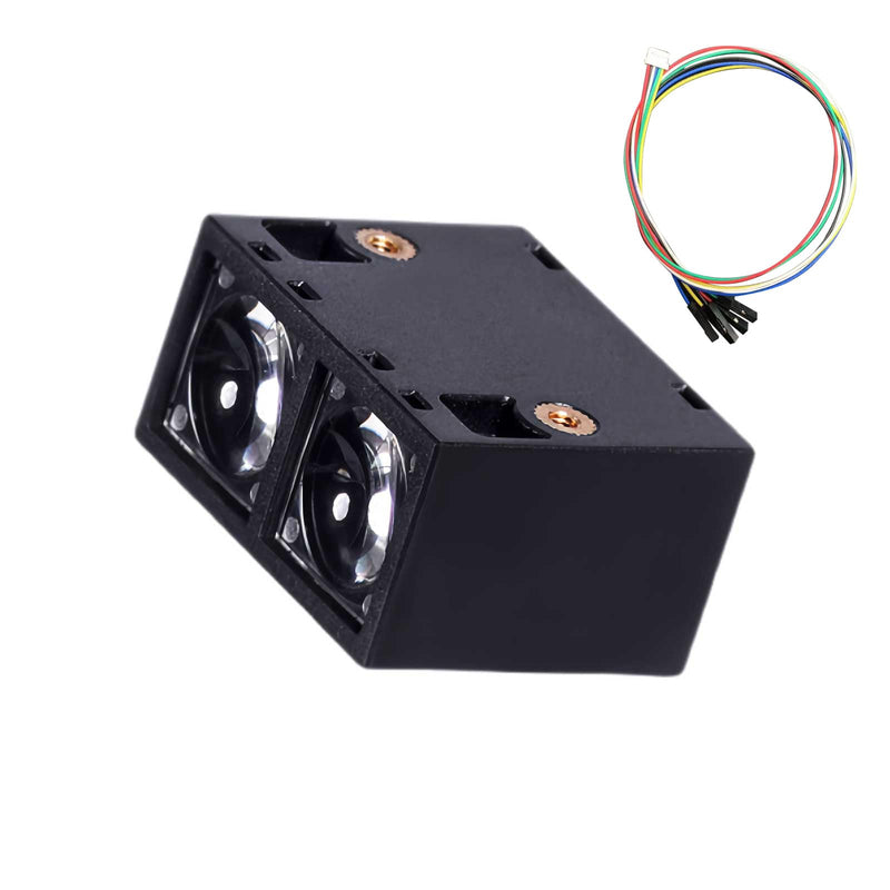 Single-Point LiDAR Sensor, 0.1–14m TOF Laser Rangefinder Module UART Output (HEX & ASCII), 940nm Infrared, 1–100Hz Adjustable, Low Power, for Drones, Robots, SLAM, Distance Measurement