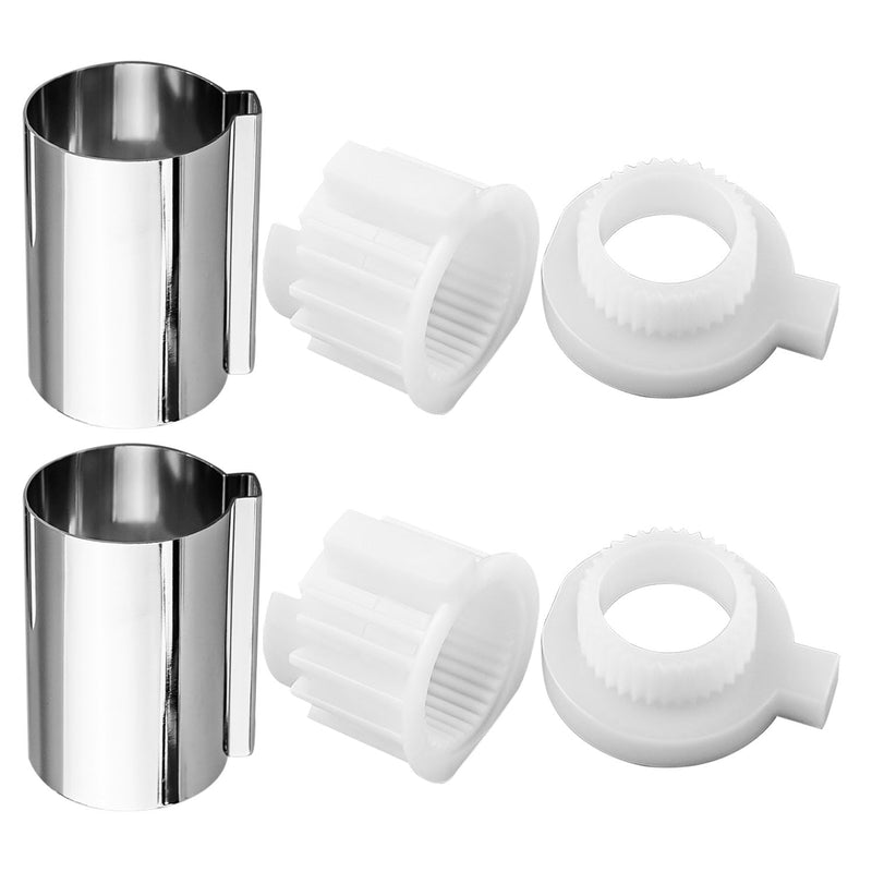 2 Pcs 96987 Stop Tube and Temperature Limit Stop Kit Fit for MOEN Posi-Temp Single Handle Tub Shower Faucet Valve Cartridge, Chrome Shower Handle Replacement