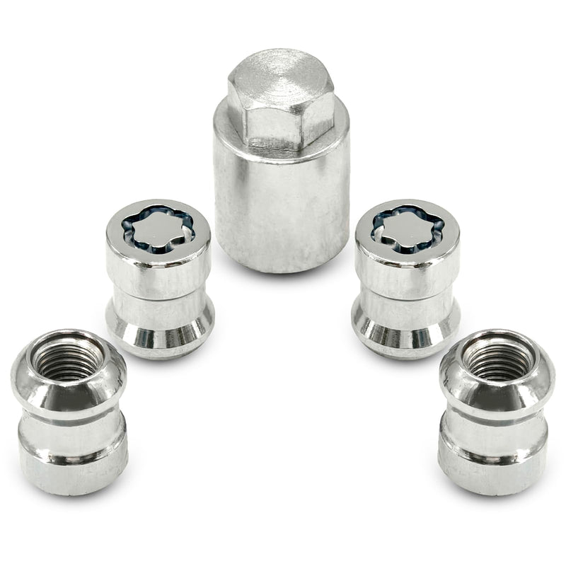 Wheel Lock Lug Nut Set Fit for Honda CR-V 2007-2025 Civic 2016 Accord 2008-2012 Alloy Wheel Lock 4Pcs Replace# 08W42-SCV-101,08W42-SCV-102,08W42-SCV-100, PREO-CV3-066, PREO-HRV-045, PREO-INS-055