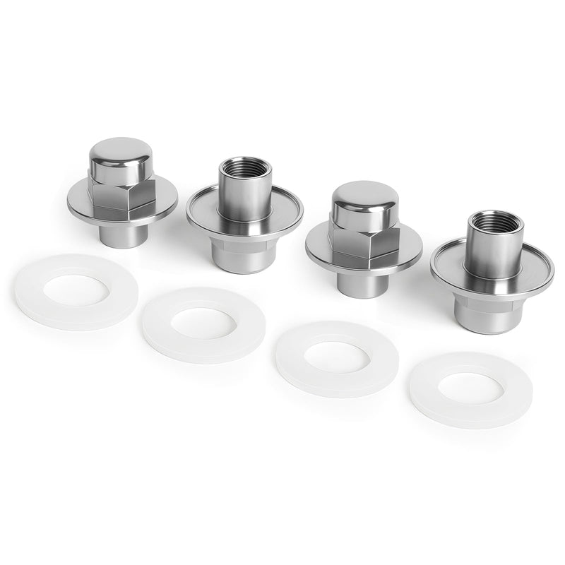 (4-Pack) ZZ5610NUTEXTKIT Extended Acorn Nut and Washer Set, Compatible with Zurn Z5610 Wall-Hung Toilet Installation