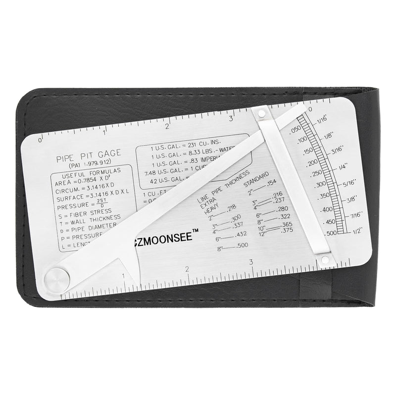 Pipe Pit GAGE Stainless Steel Measuring Gauge Pipeline Mine Welding Inspection Ruler Weld Inspection Ruler