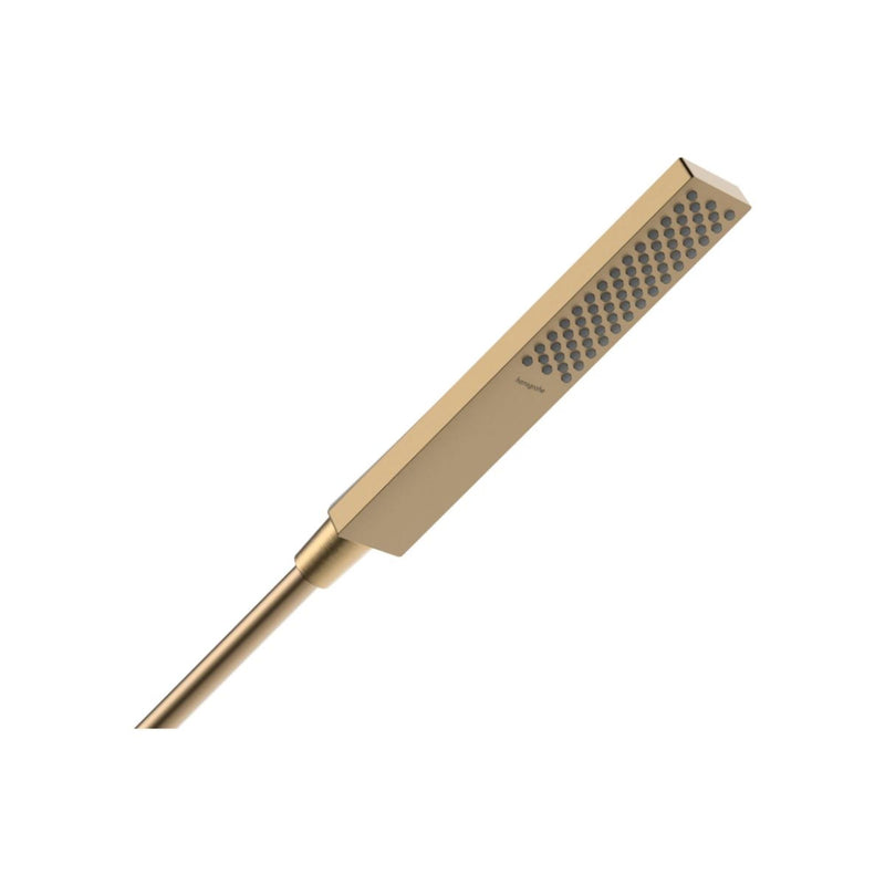 hansgrohe Pulsify E 2-inch Modern Handheld Shower Head 1 PowderRain in Brushed Bronze, 24321141