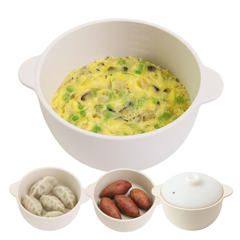 Premium Silicone Steamer – BPA-Free, Safe for Microwave, Oven, Dishwasher – 800ml – High Heat Resistance, Made in Korea