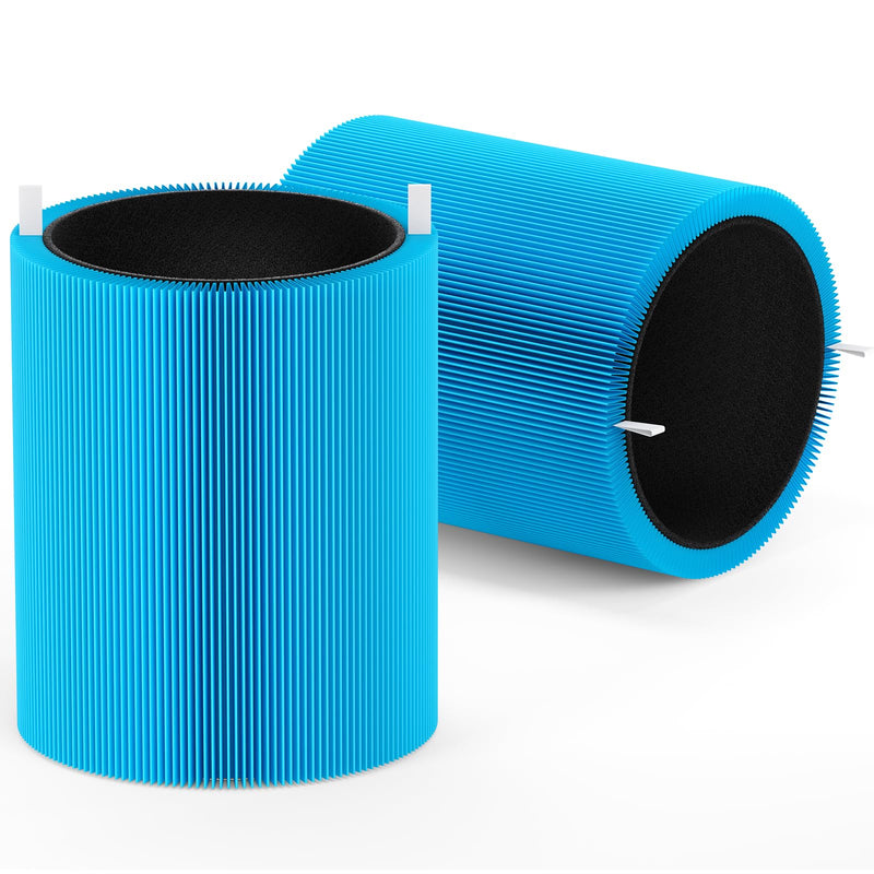 Leemone Blue Pure 411 Series AllergenBlock Filter Compatible with Blueair Blue Pure 411, 411 Auto, 411+ Air Purifier, 2 Pack