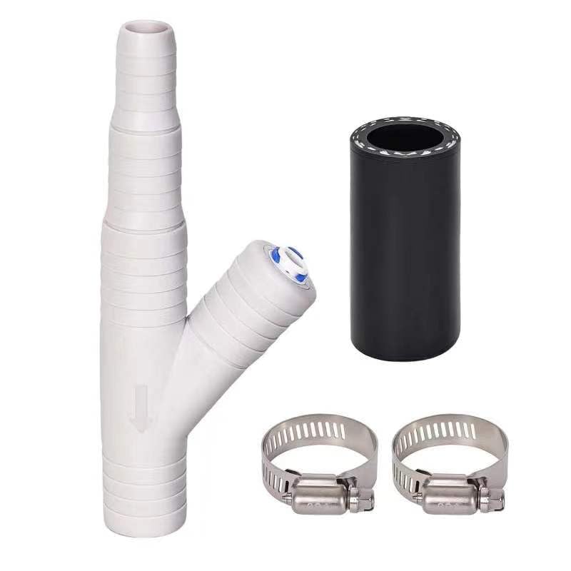 Dishwasher Drain Hose Adapter Kit - With 3/8-inch Quick Connect Fitting | ro drain line adapter for a Water Filter and 7/8-inch Fitting for a Dishwasher No Drilling Required, Compatible with WP164020 3/8 Inch