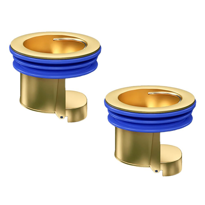 2 Pack Floor Drain Odor Stopper, Floor Drain Backflow Preventer, Brass One Way Anti-Odor Check Valve, Fits 1.28-2.08 Inch Diameter for Shower or Basement