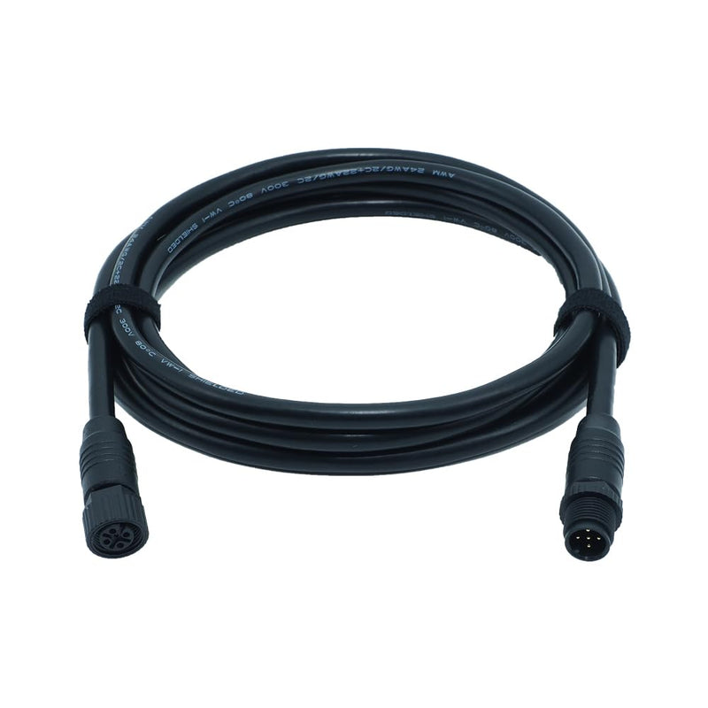 NMEA 2000 Cable for Lowrance Garmin Simrad Network System, Marine Grade NMEA 2000 Backbone, Drop, Extension Cables (2FT, Black) 2FT Drop Cable