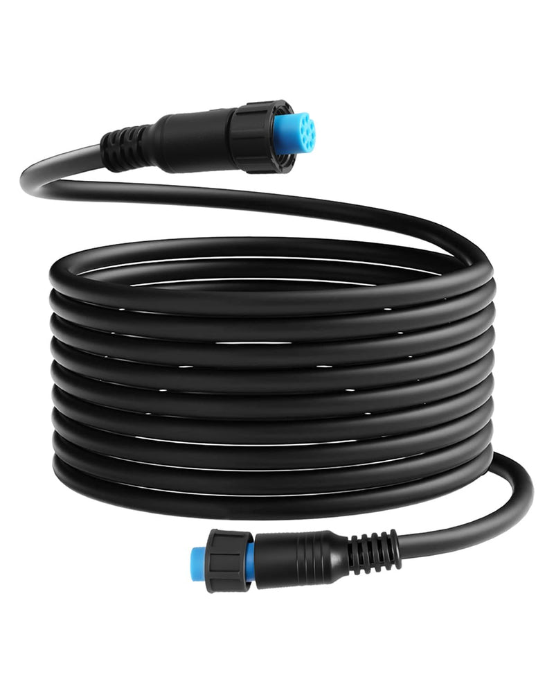20FT Transducer Extension Cable Fit for Garmin GC 200 GLS 10 GMR | Fit for Fantom 124 126 54 56, GXM 53 54, Panoptix LiveScope, Replace 010-12528-0, Marine Network Cable