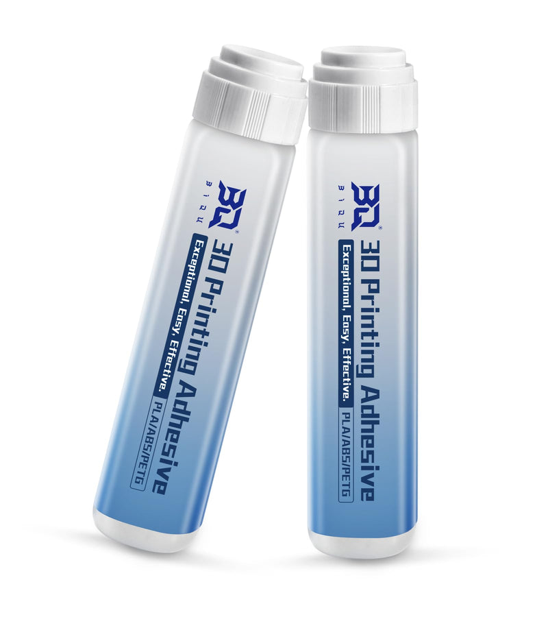 BIQU 2 Pack 3D Printer Adhesive Glue for CryoGrip/PEI Build Plate, Printer Glue Comparable Performance to Bambu-Lab Adhesive with Strong Adhesion, No Residue, for PLA/PETG/ABS/TPU/PET Filaments-60mL