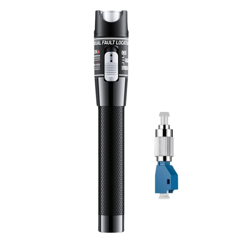 Visual Fault Locator,80-100KM VFL Fiber Optic Tester Kit - Include Single Mode 9/125um FC Male to LC Female Adapter, VFL for Fiber Network Cable Test 80-100KM VFL