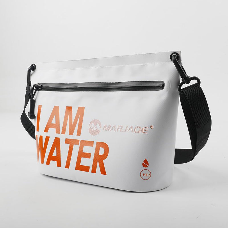 IPX7 Waterproof Dry Bag 2.5L Floating PVC Dry Sack with Waterproof Zipper Shoulder Strap for Kayaking Swimming Beach Travel Boating Camping Hiking Canoeing Paddleboarding Water Sports (white) white