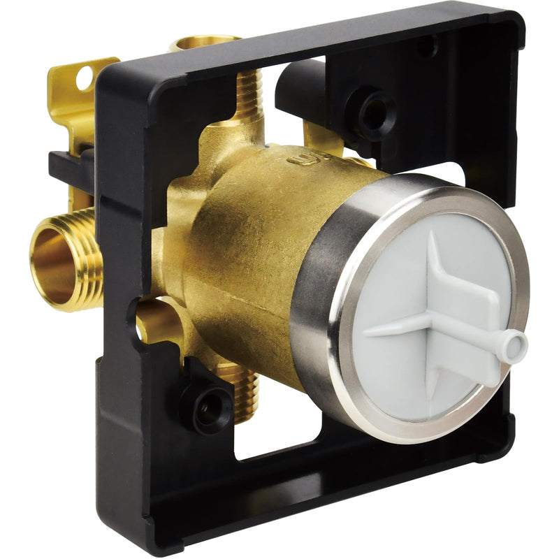 R10000-UNBX Shower Valve Body for Delta MultiChoice Universal Tub and Shower Trim Kits, Fits 13, 14, 17, and 17T Series Single-Function or Dual-Function Trim, Rough-In Valve (No Stops) R10000-UNBX（No Stop）