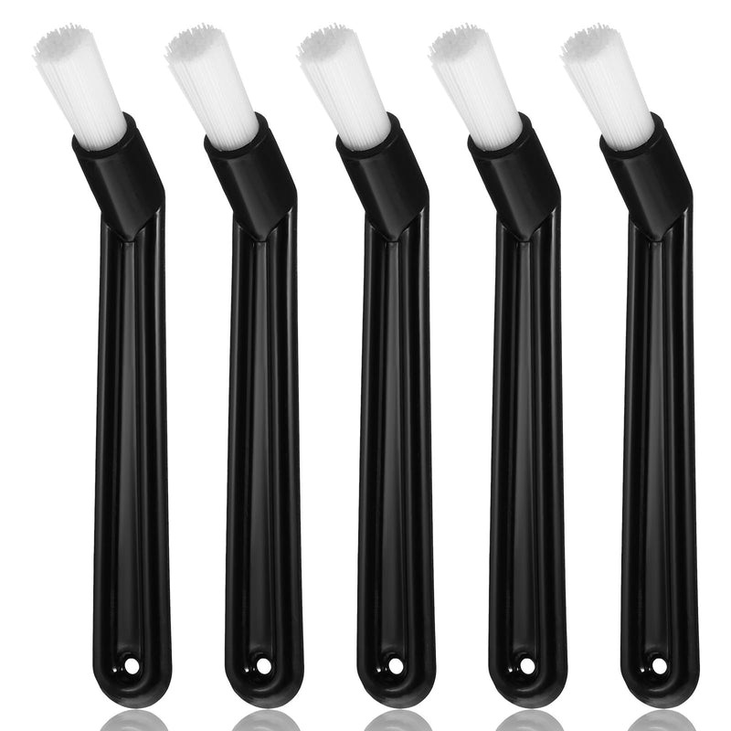 5 PCS Espresso Machine Brush, 6" Length Nylon Head Espresso Brush Coffee Cleaning Brushes Black Coffee Grinder Brushes for Cleaning Espresso-Machines, Grinders
