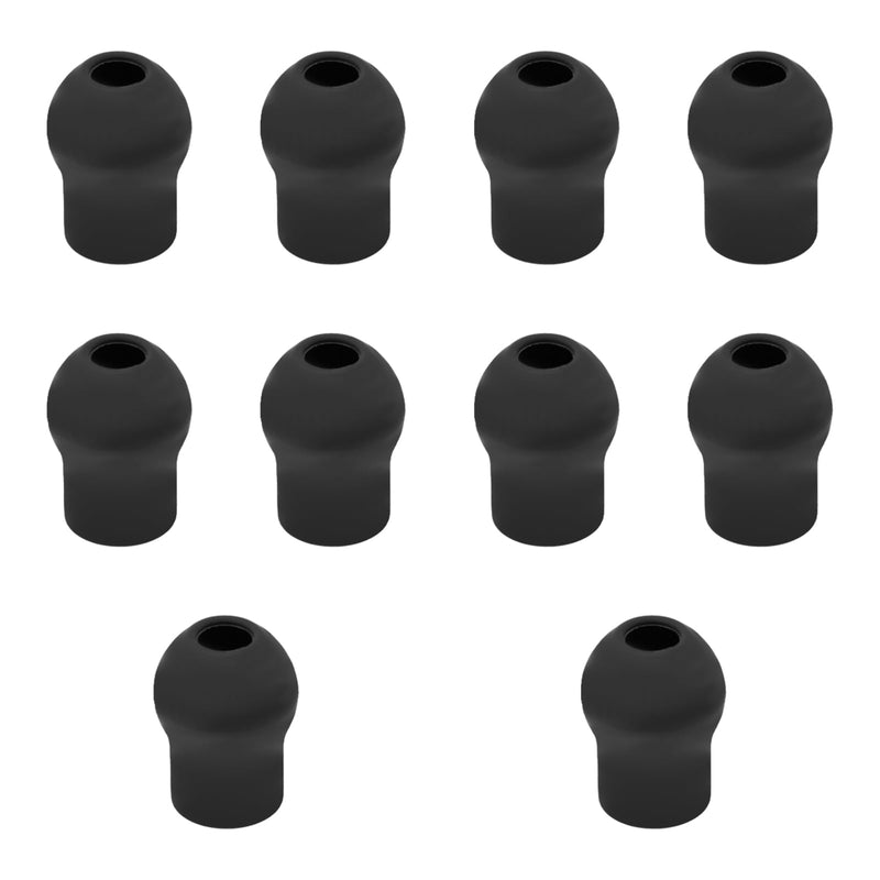 10pcs Ear Tips Replacement for EKO CORE 500 Digital Stethoscope, Soft Ear Pieces Earplugs Accessories Silicone Stethoscope Parts Replacement Eartips Earpieces(Black)