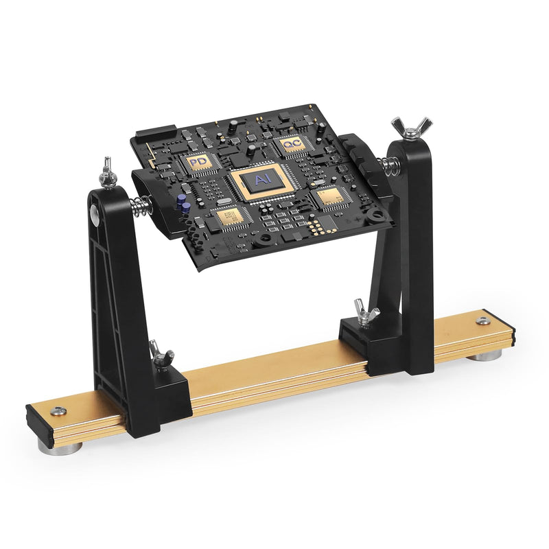 Circuit Board Holder Helping Hands for Soldering and Repair, Adjustable 360° Rotation, Strong Magnetic, Potable, Space-Saving and Aluminum Base, Durable for Electronics PCB MAGNITIC HOLDER