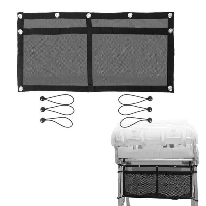 32 Inch Boat Storage Bag Car Storage Mesh Bag Hanging Mesh Organizing Bags Boats and Car Organizing Accessories with 6 pcs Elastic Ring 32 inches x 32 inches