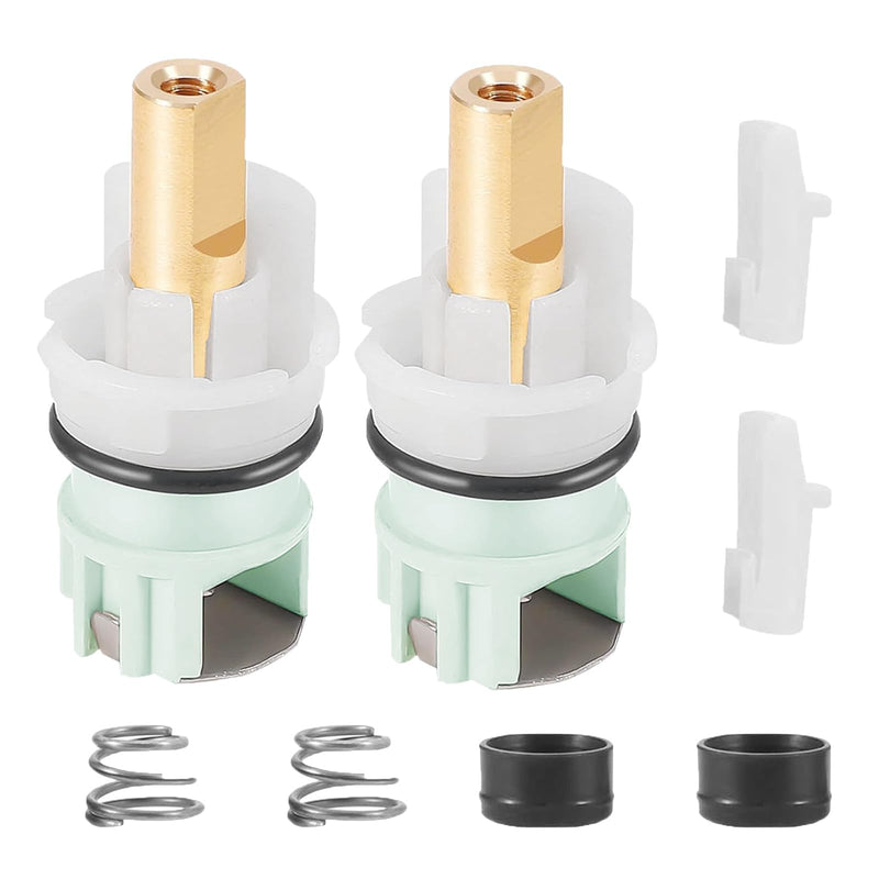 RP25513 Faucet Cartridge Replacement Repair Kit for Delta 2 Pack Shower Valve Stem Assembly with RP4993 Seats Springs, Compatible with Delta Bathtub Sink Bathroom 2 Handle Faucets