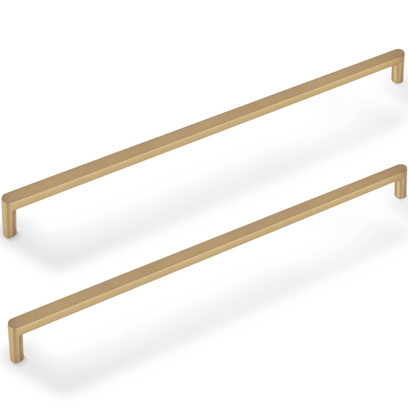 Champagne Bronze Zinc Alloy Solid Cabinet Pulls 12-3/5 Inch(320mm) Hole Center,Heavy Duty Drawer Handles Cabinet Hardware for Bedroom,Dresser,Kitchen 6 Pack 8521 12-3/5 in Hole Centers Champagne Bronze