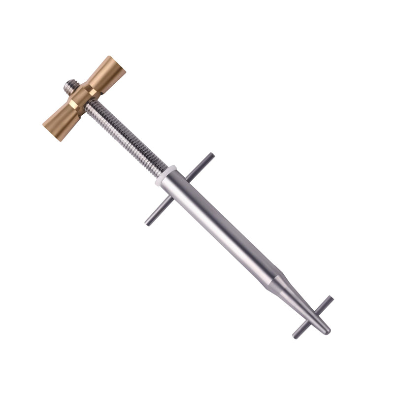 4 4/5" Stainless Steel Tool with Aluminum Bronze T-Bar Nut Compatible with Repair Hoses, for Steel Wire/Cable Strips with a Diameter Less Than 0.062 Inches
