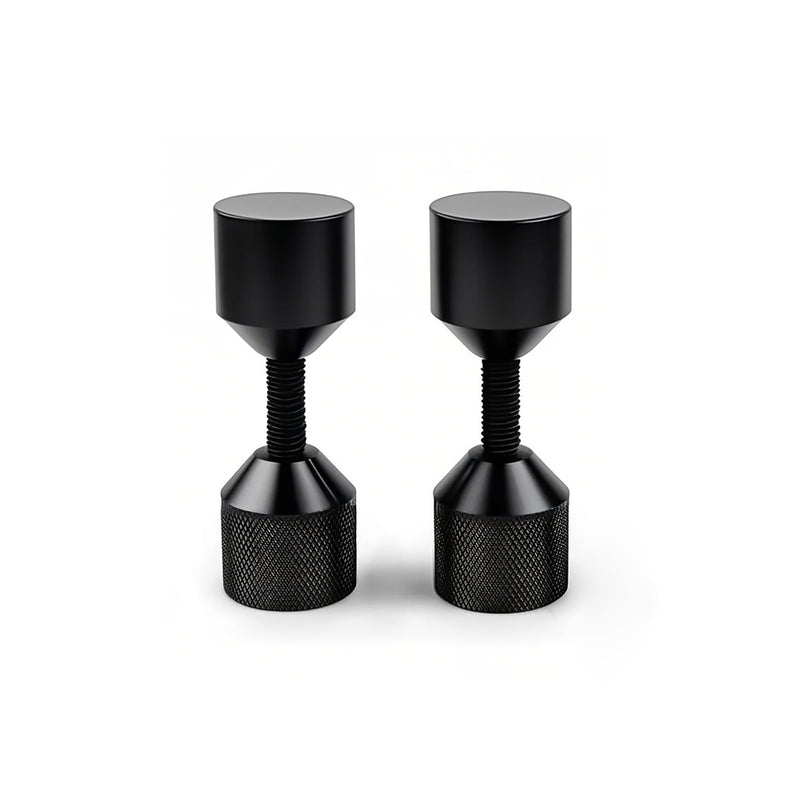 2 Pcs Aluminium Flange Two Hole Pins Set - 1-5/8'' Diameter Alignment Pin Black 1-5/8''