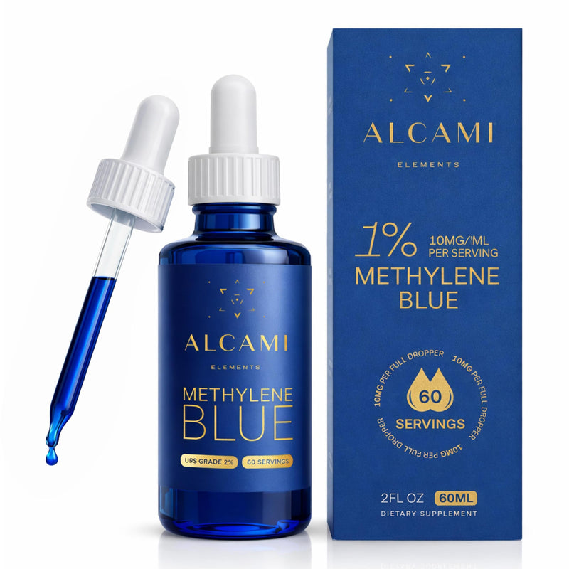 Methylene Blue 99.9% Pure Pharmaceutical Quality - Supports Energy, Focus & Cognitive Function - Third Party Tested, Formaldehyde & Metal-Free - 1% USP Grade Drops - 60 Servings