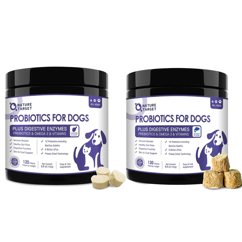 Probiotics for Dogs Chicken Falvored & Salmon Falvored