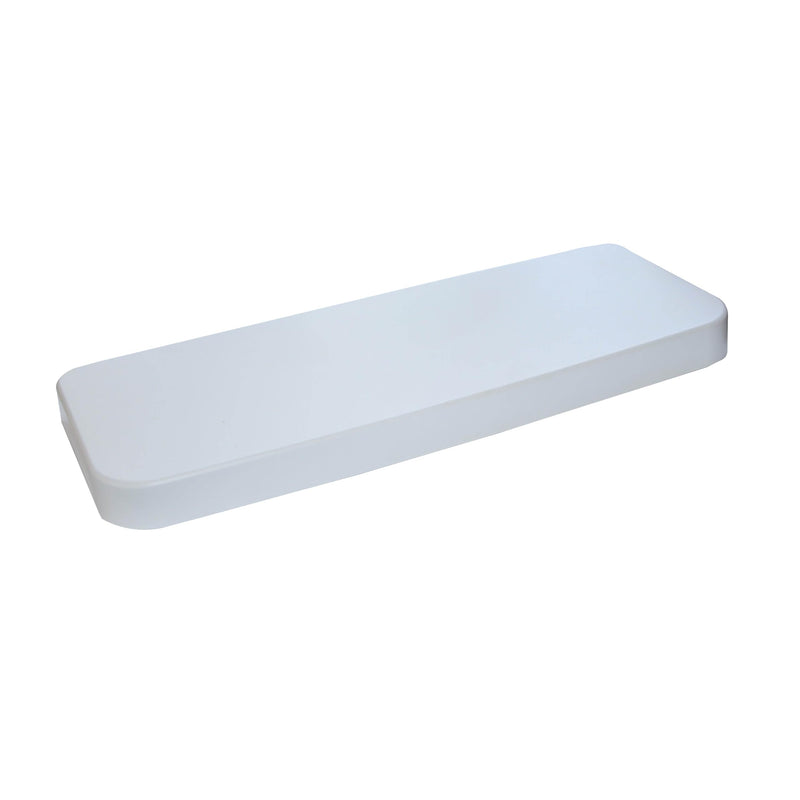 Replacement Toilet Tank Lid - Universal Fit - White Plastic - Inside Dimensions: 19-1/4" x 6-9/16" - Made in USA