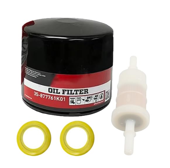 35-877761K01 8M0094232 830749 879885Q oil filter kit | compatible with Mercury Marine Mercruiser 4-stroke outboard engines 75-150HP.