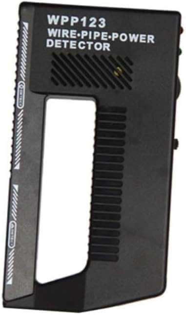 High-Sensitivity Wall Scanner & Metal Detector - Adjustable Alert for Pipes and Wires - Multifunctional Stud Finder for Adults - Durable Plastic Design (Black, Model WPP123)