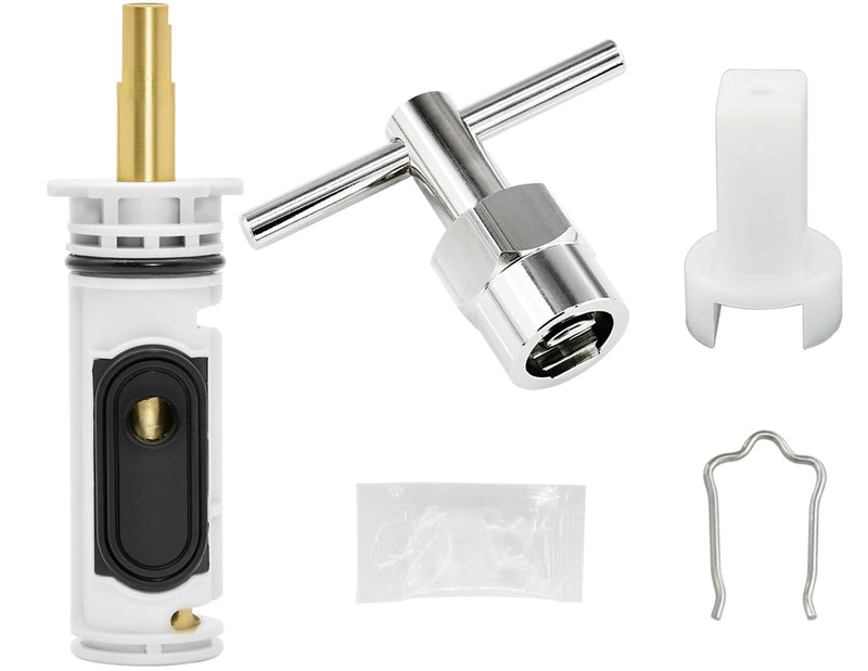 1222/1222B Cartridge Pressure Balancing with 104421 Removal Tool Replacement, Compatible with Moen Posi Temp Single Handle Tub/Shower Faucets Plumbing Repair Kit,Brass 2 1.0