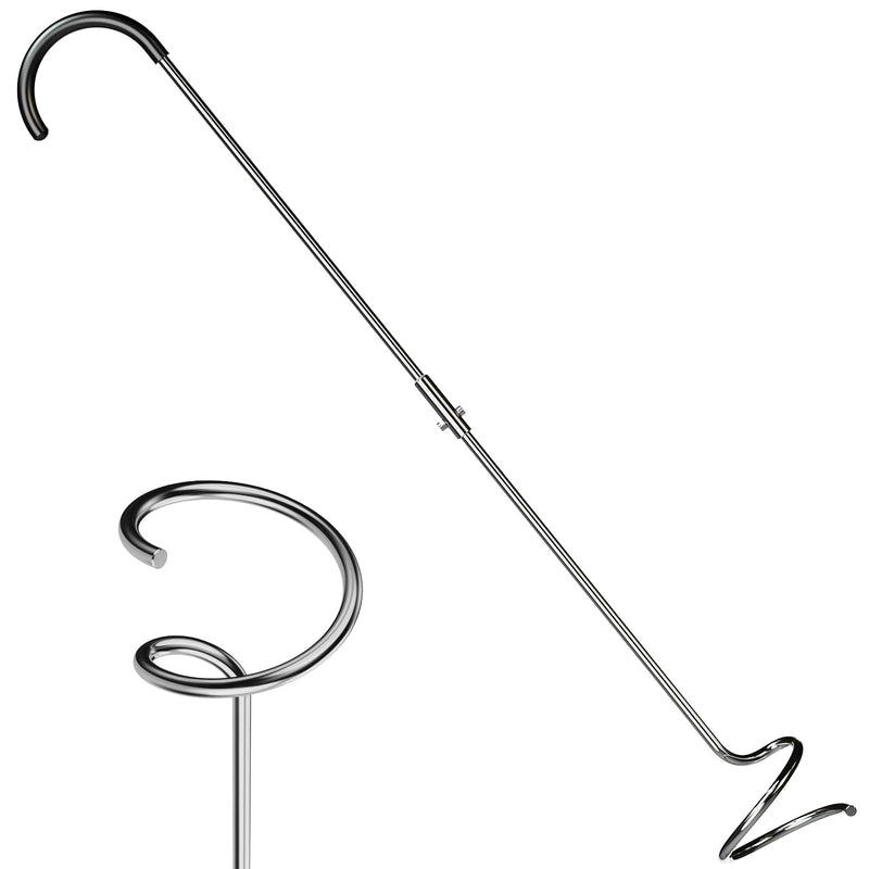 Compost Aerator Tool, Heavy Duty Spiral Compost Turner with Ergonomic Handle, Manual Soil Aeration Tool for Garden Compost Bin and Backyard Pile Mixing