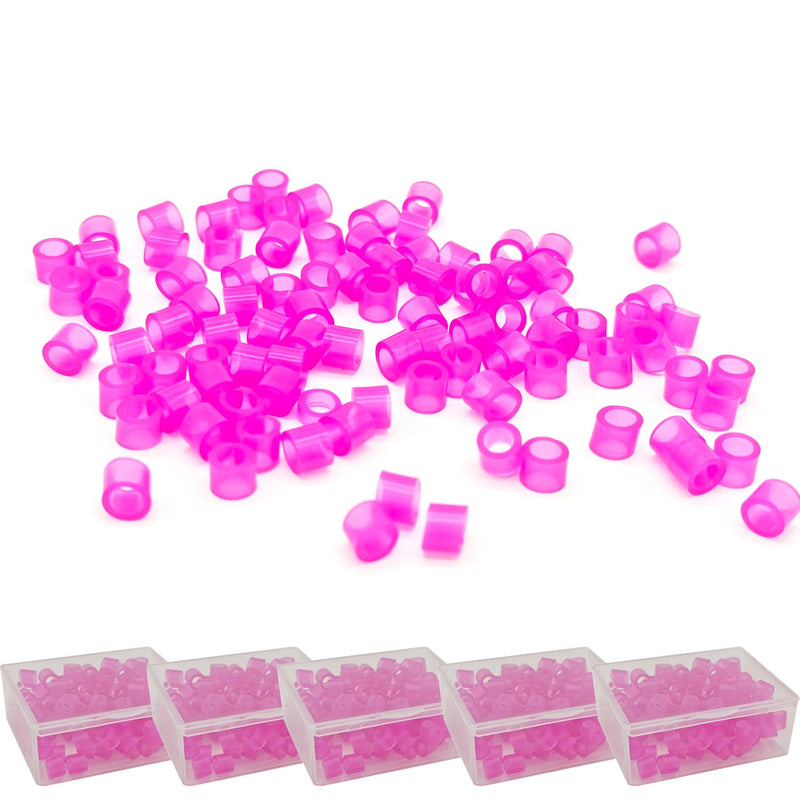 Dental Instrument Code Rings (500 Pack) – Medical Grade Silicone, 4x6x5mm – Autoclavable Silicone 135°C/275°F, Dental Color-Coding Bands for Dental & Medical Tools (Pink) Pink