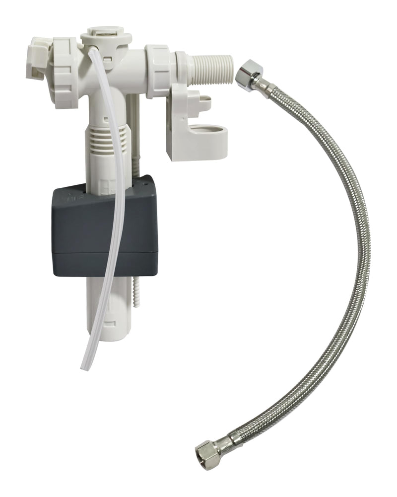 Side Entry Inlet Valve Kit Silent Toilet Fill Valves Assembly Replaces Parts RP71168 Compatible with Delta Toilets Include 3/8" Water Supply Line With 3/8-inch Female Water Supply Line