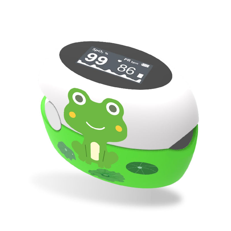 Cartoon Fingertip Pulse Oximeter,Rechargeable SpO2 Monitor Fitness Tracker with Bright Display,5 Seconds Fast Accurate Results,Easy One-Button & Gravity Rotation - Only Used for Sports or Aviation