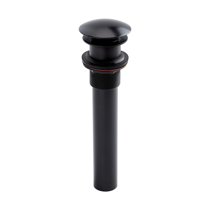 Signature Hardware 908927 1-1/2" Mushroom Style Pop-Up Bathroom Drain - Matte Black