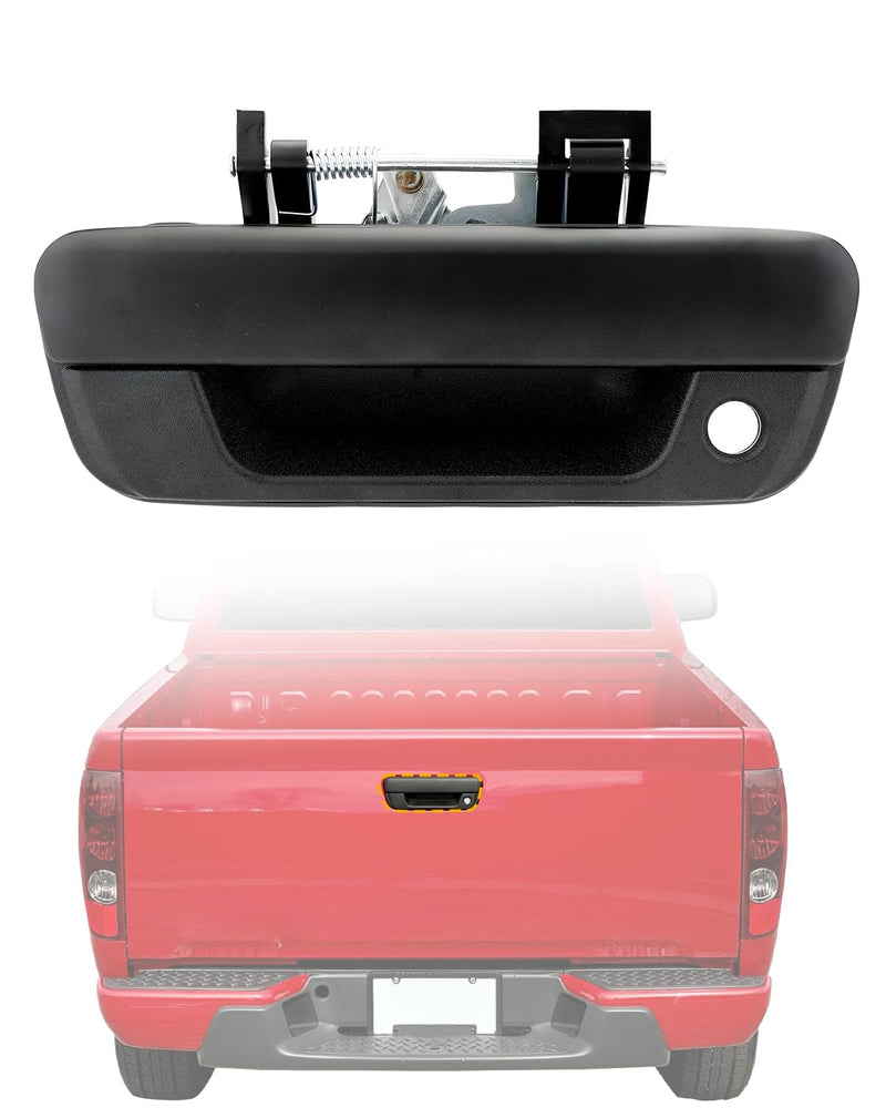 Metal Tailgate Handle, Compatible with 2004-2012 Chevy Colorado & GMC Canyon, 06-08 Isuzu i-280, i-290, i-350, i-370, Exterior Rear Tail gate Liftgate Latch Lock with Keyhole, OE# 80584, GM1915118 Metal Tailgate Handle w/keyhole