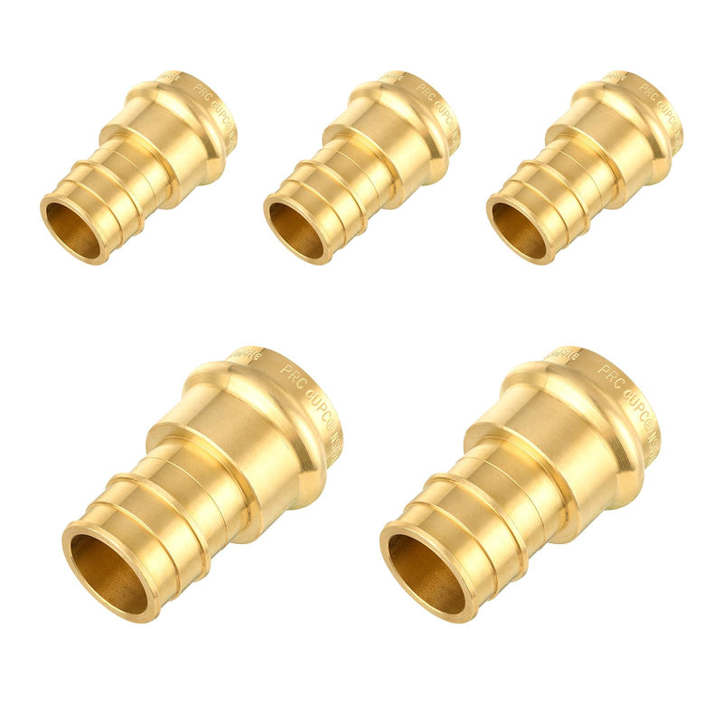 5PC HeSun 1/2" Copper Press X 3/4" PEX-A Expansion Adapter(PRESS197-5) 5 1/2" PRESS X 3/4" PEX-A