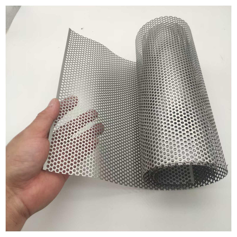 304 Stainless Steel Perforated Sheet 9.8"x39.4", 0.12" Hole, 0.02" Thick | 304 stainless steel sheet,9.8"x39.4",0.12" holes.Corrosion-resistant. Perfect for ventilation, filtration, and DIY projects perforated sheet 3