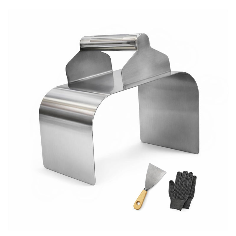 Landscape Curb Trowel Edger, Curb It Yourself, Curb and Gutter Shape Maker, Concrete Curb Trowel, Rectangular trimmer - 4" x 6" x 4" (Slope Curb It Yourself) Slope Curb It Yourself