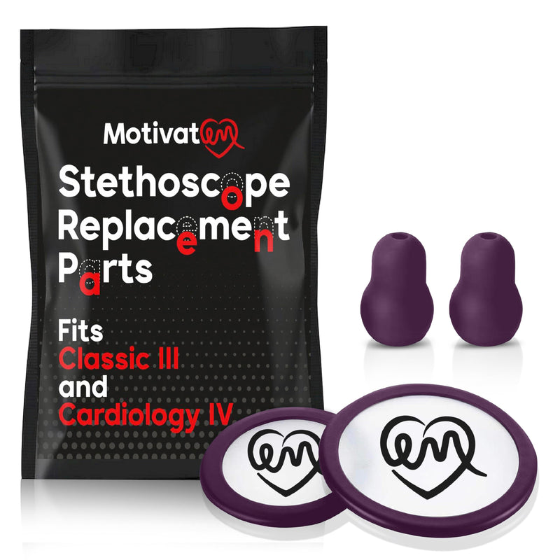 Stethoscope Replacement Part Kit for Littman Stethoscope Classic 3, Cardiology 3 & Cardiology 4 - Fits Classic III, Cardiology III & IV (Plum) Plum