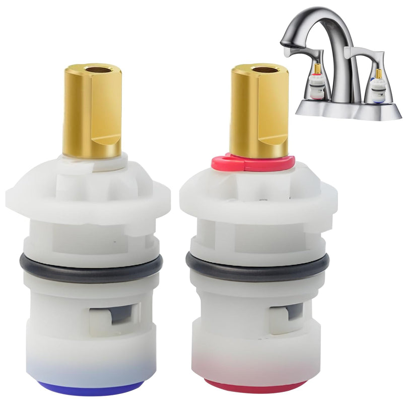 Faucet Cartridge Replacement, Ceramic Stem Disc Faucet Cartridges, Hot Plastic Ceramic Stem for Delta, Glacier Bay, Danze