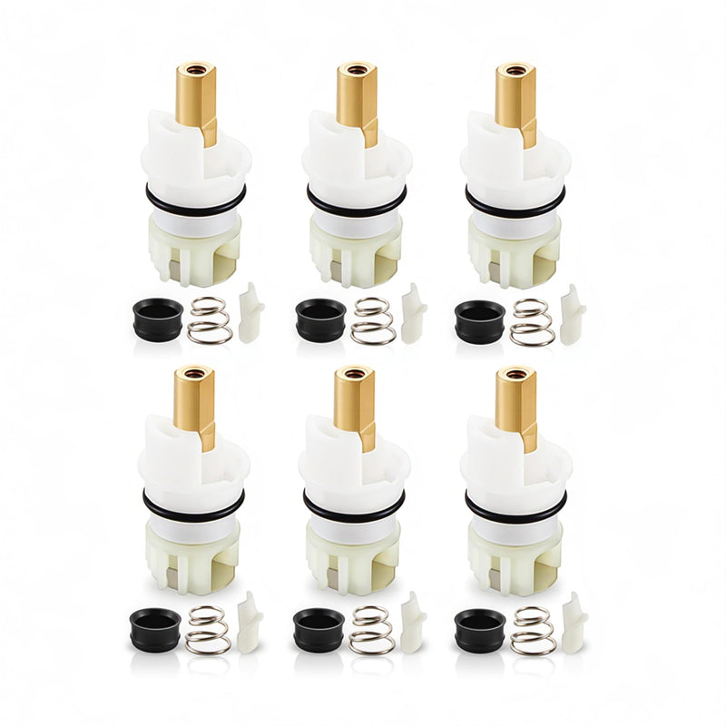 RP25513 Faucet Stem Assembly Replacement Kit – Compatible with Delta Two Handle Faucets – Includes 6 Sets with RP4993 Seats and Springs for Bathroom, Kitchen, Sink and Bathtub Repair