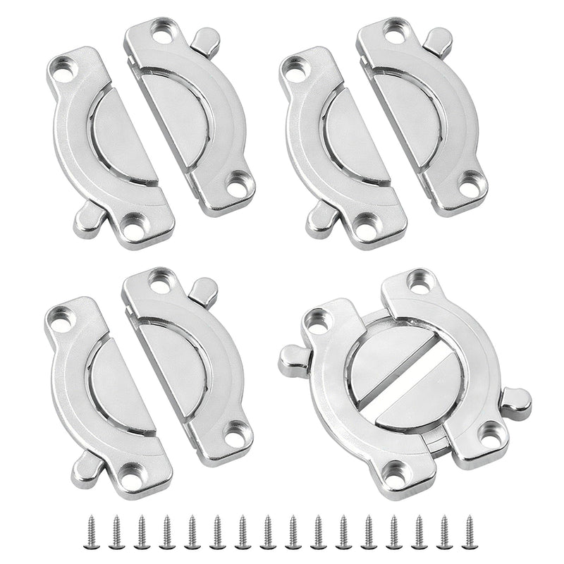 4Pcs Heavy Duty Table Latches, MfhdgXAvs Zinc Alloy Buckle Lock for Furniture Connectors, Desk Stabilizer & Table Leaf Extension