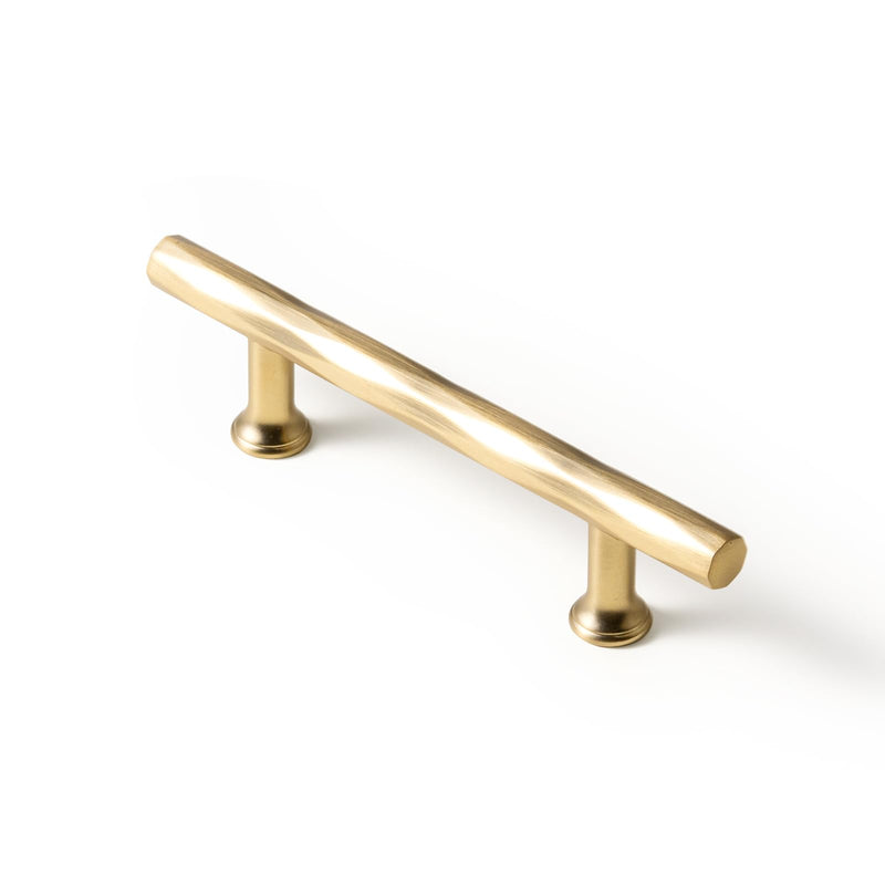 Goo-Ki Rhombus Cabinet Handles Champagne Bronze Drawer Pulls 3" c-c Zinc Alloy Kitchen Cabinet Hardware - 6 Pack Champagne Gold Bar Cabinet Pulls 3"(76mm) Center to Center
